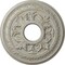 Ekena Millwork Baltimore Medallion (Canopies up to 5 1/2"), 15 3/8"OD x 4 1/4"ID x 1 1/2"P, Pot of Cream Crackle CM15BAPCC - alternate 1